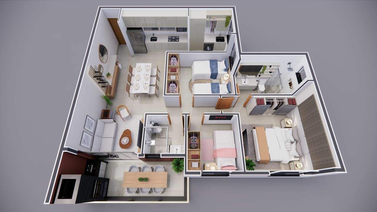 Apartamento à venda no Canaã: 