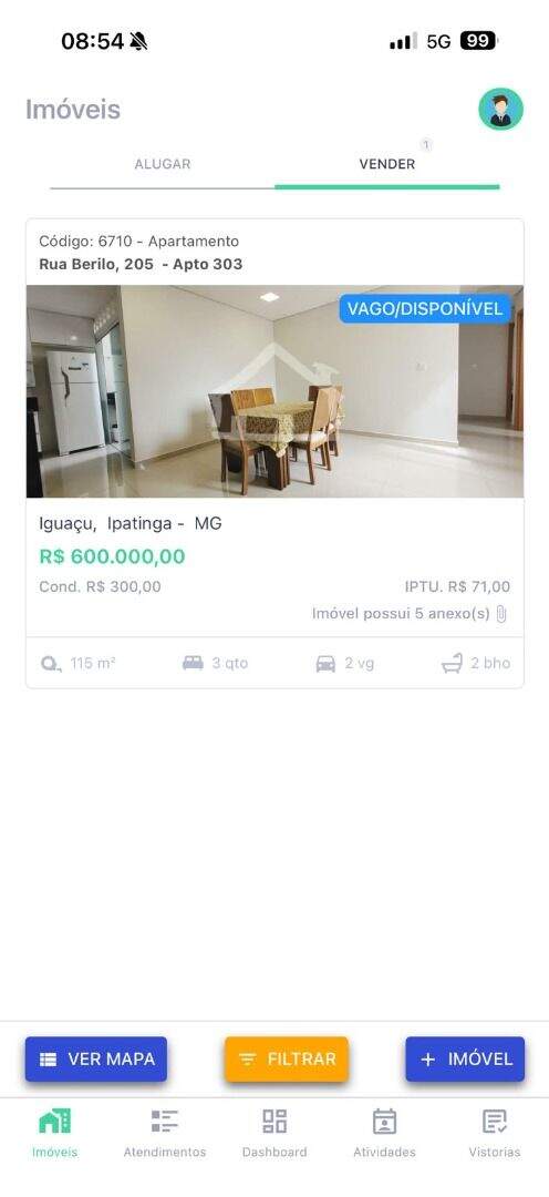 Apartamento à venda no Iguaçu: 