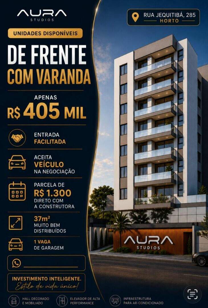 Studio à venda no Horto: 