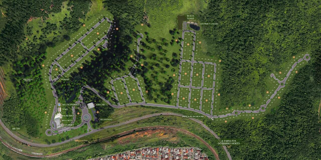 Terreno à venda no Horto: 