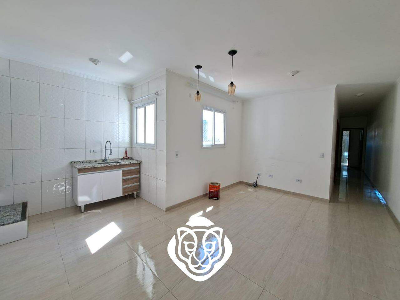 Sala dois ambientes e cozinha 