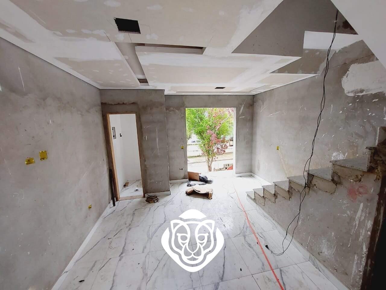 Sala, lavabo e cozinha