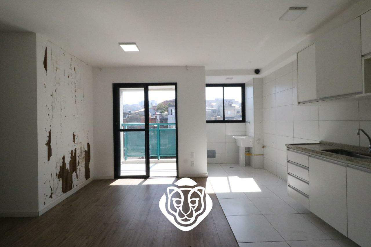 Sala dois ambientes e cozinha