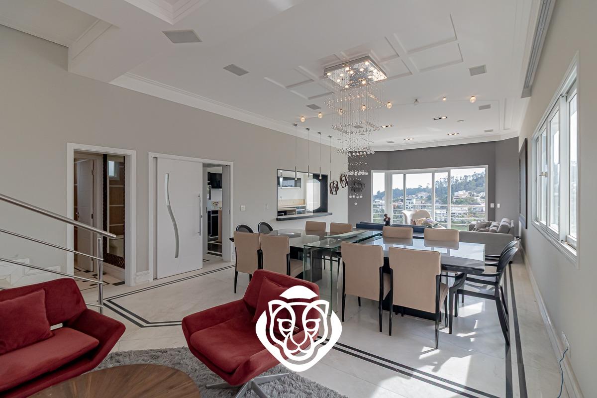 Sala de estar com lareira