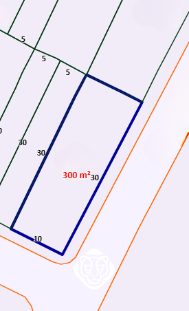 Dimensões do terreno
