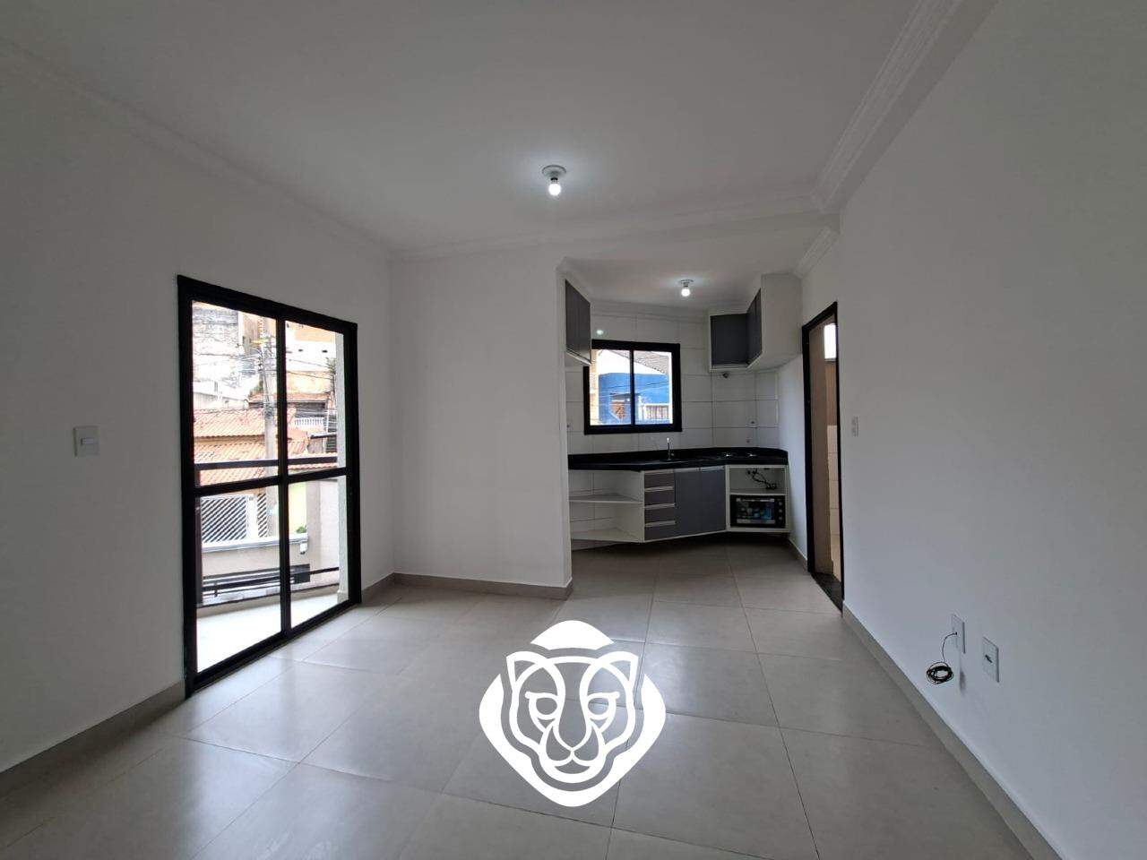Sala dois ambientes e cozinha 