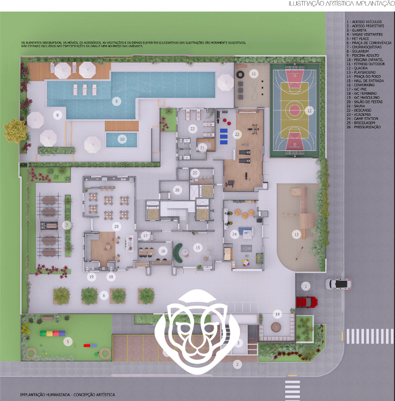Planta implantação
