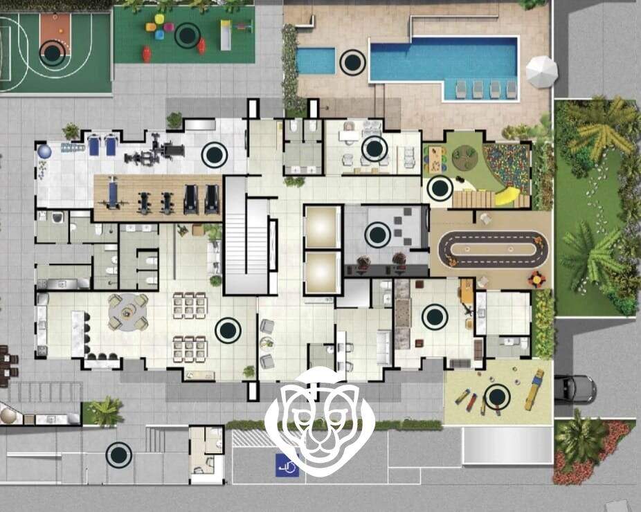 Planta do condomínio
