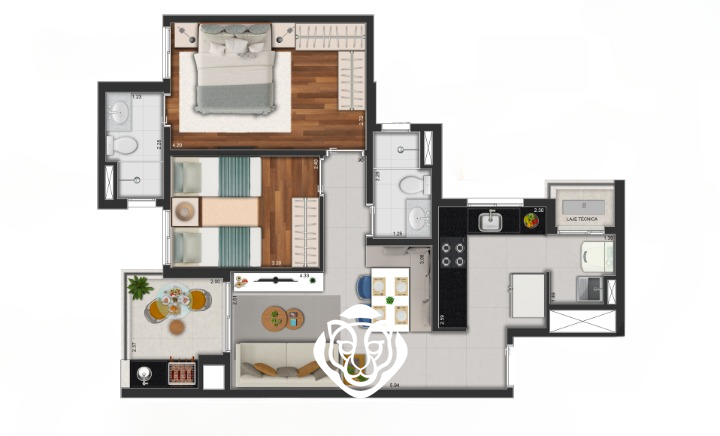 Planta do apartamento