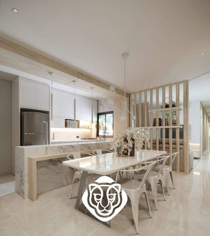 Sala de jantar e cozinha 