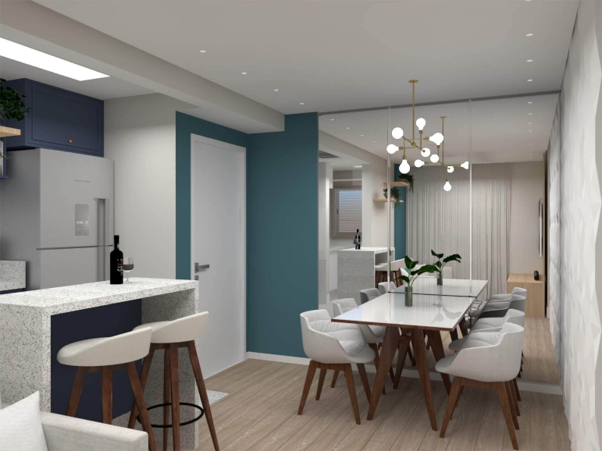 Sala II ambientes - Fotos Ilustradas 