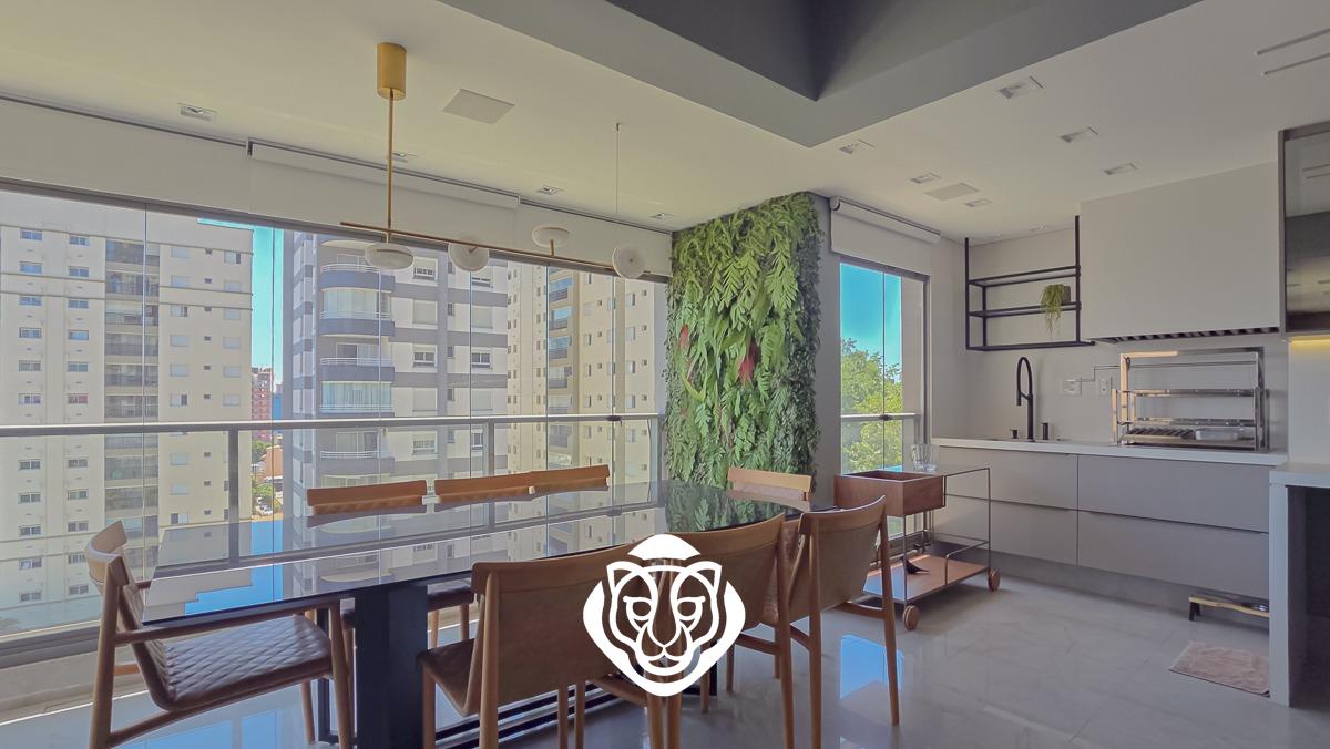 Sala de jantar e varanda gourmet 