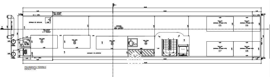Pavimento térreo - Garagem