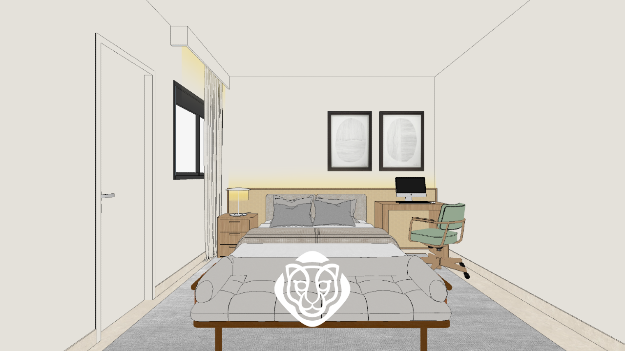 Projeto - dormitório I suíte 