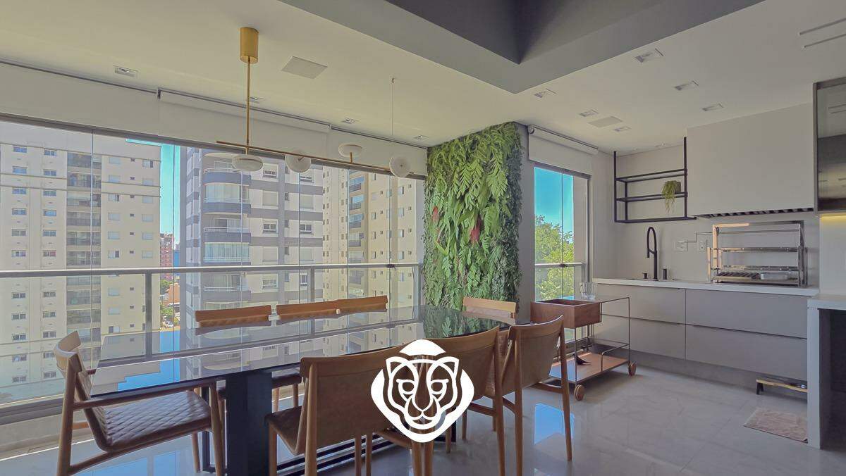 Sala de jantar e varanda gourmet 