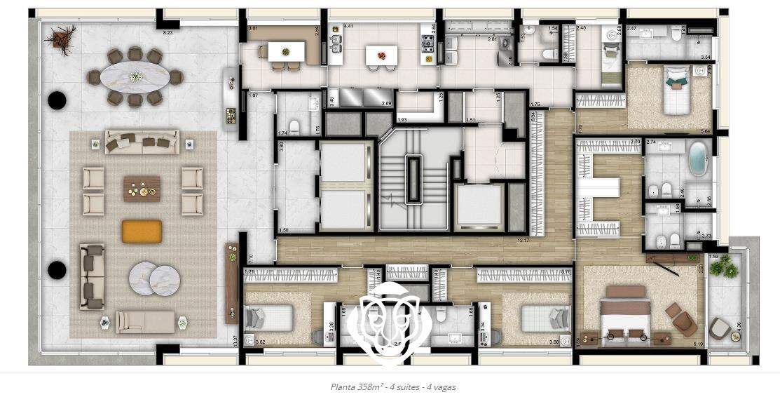 Planta 359 m²