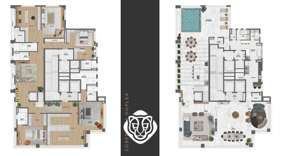 Planta Duplex 688 m²