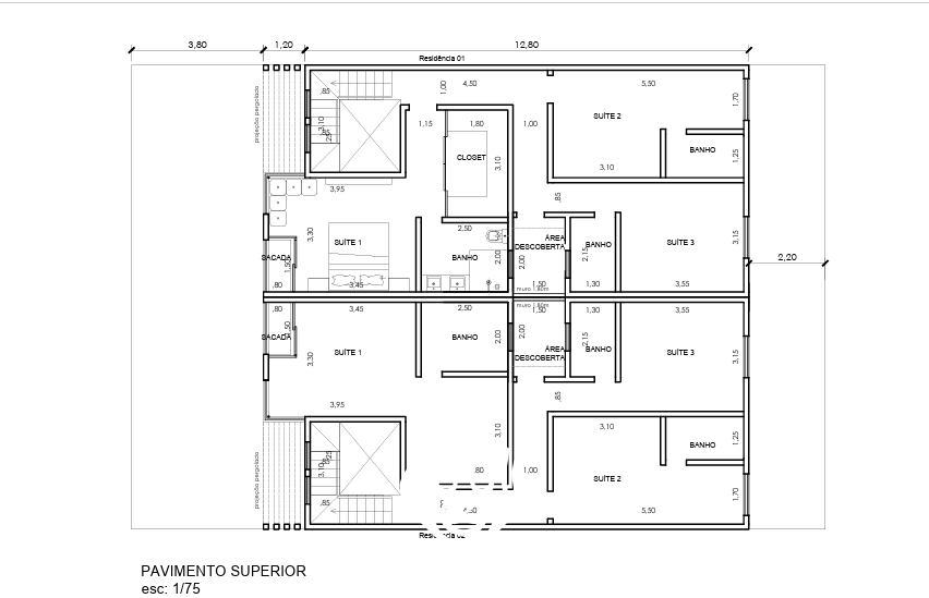 Planta 2º pavimento 