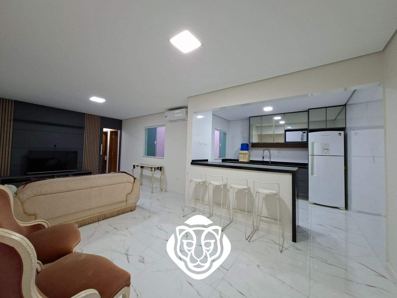 Sala dois ambientes/cozinha