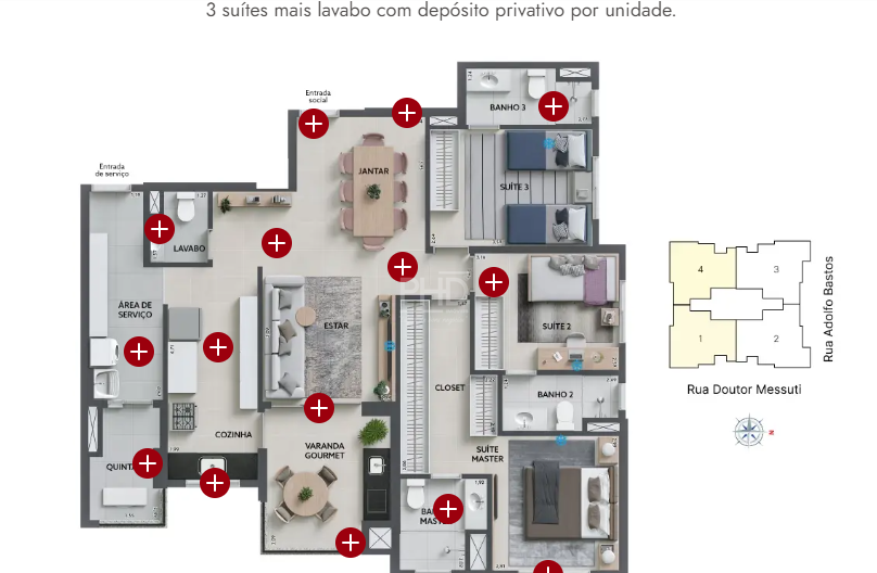 Apartamento à venda com 3 quartos, 117m² - Foto 18