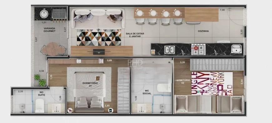 Apartamento, 2 quartos, 60 m² - Foto 6