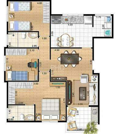 Apartamento, 3 quartos, 107 m² - Foto 17