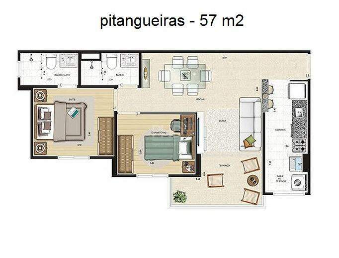 Apartamento para alugar com 2 quartos, 57m² - Foto 11