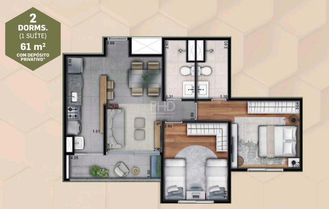 Apartamento, 2 quartos, 61 m² - Foto 27