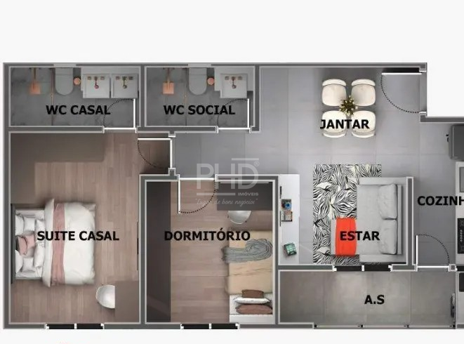 Apartamento, 2 quartos, 54 m² - Foto 1