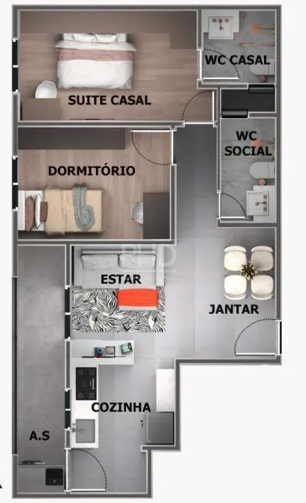 Apartamento, 2 quartos, 54 m² - Foto 10