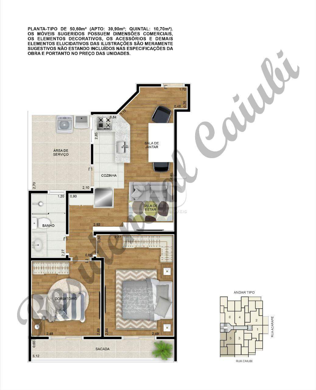 Apartamento à venda com 2 quartos, 39m² - Foto 9