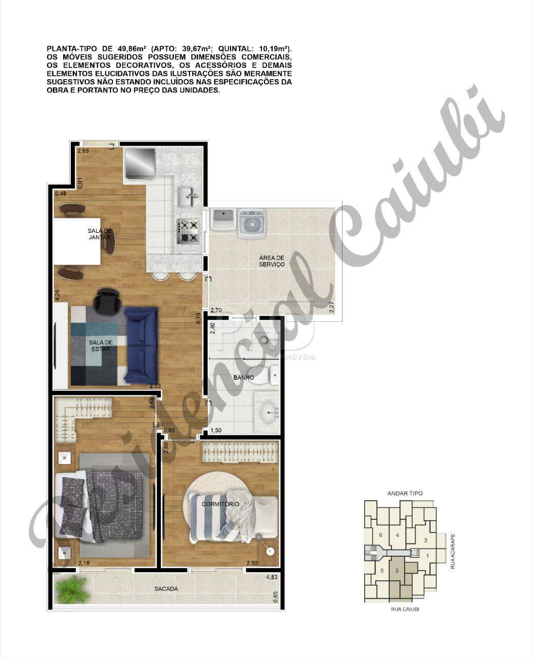 Apartamento à venda com 2 quartos, 39m² - Foto 11