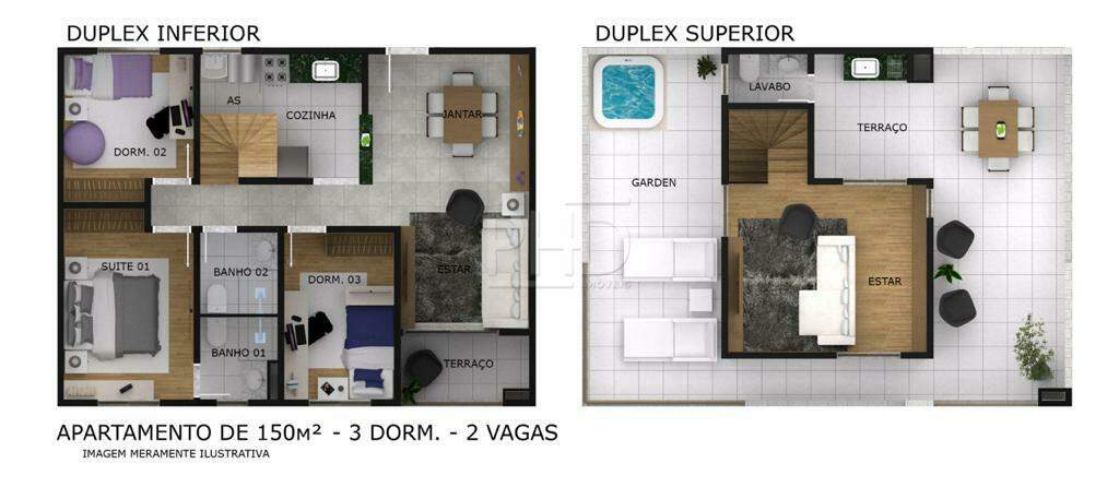 Cobertura à venda com 3 quartos, 150m² - Foto 2