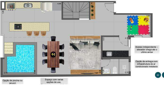 Cobertura à venda com 3 quartos, 128m² - Foto 2