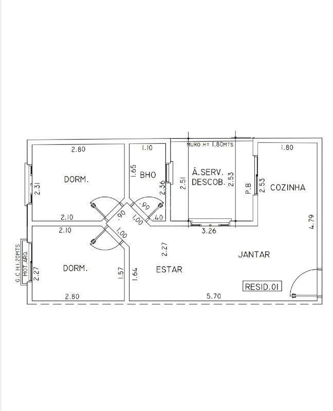 Apartamento à venda com 2 quartos, 39m² - Foto 2