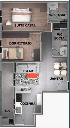 Apartamento à venda com 2 quartos, 57m² - Foto 10