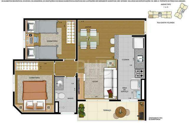 Apartamento à venda com 2 quartos, 50m² - Foto 11