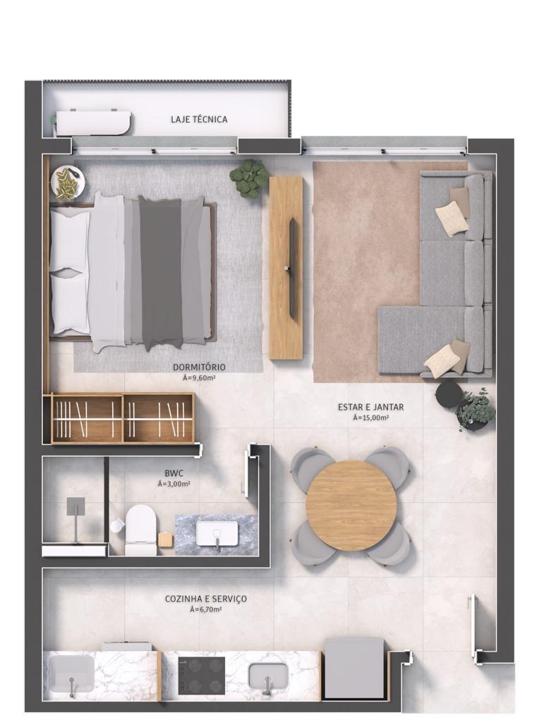 Estúdio à venda no Saco Dos Limoes: 