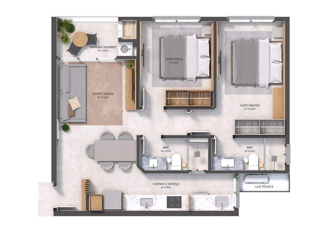 Apartamento à venda no Saco Dos Limoes: