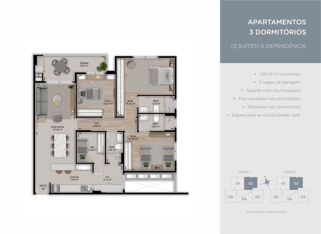 Apartamento à venda no Jardim Atlantico: 