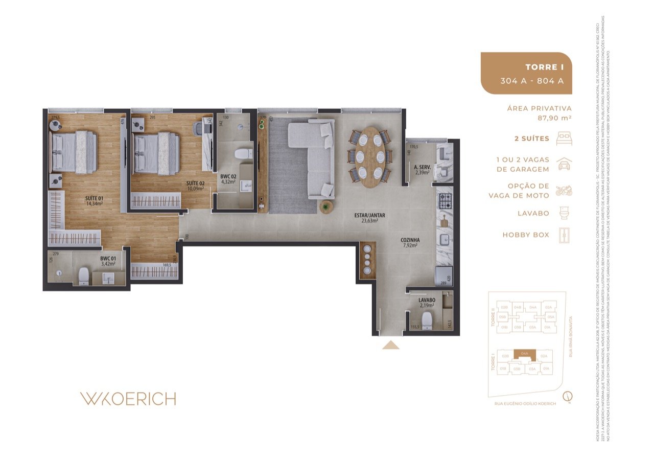 Apartamento à venda no Jardim Atlantico: 