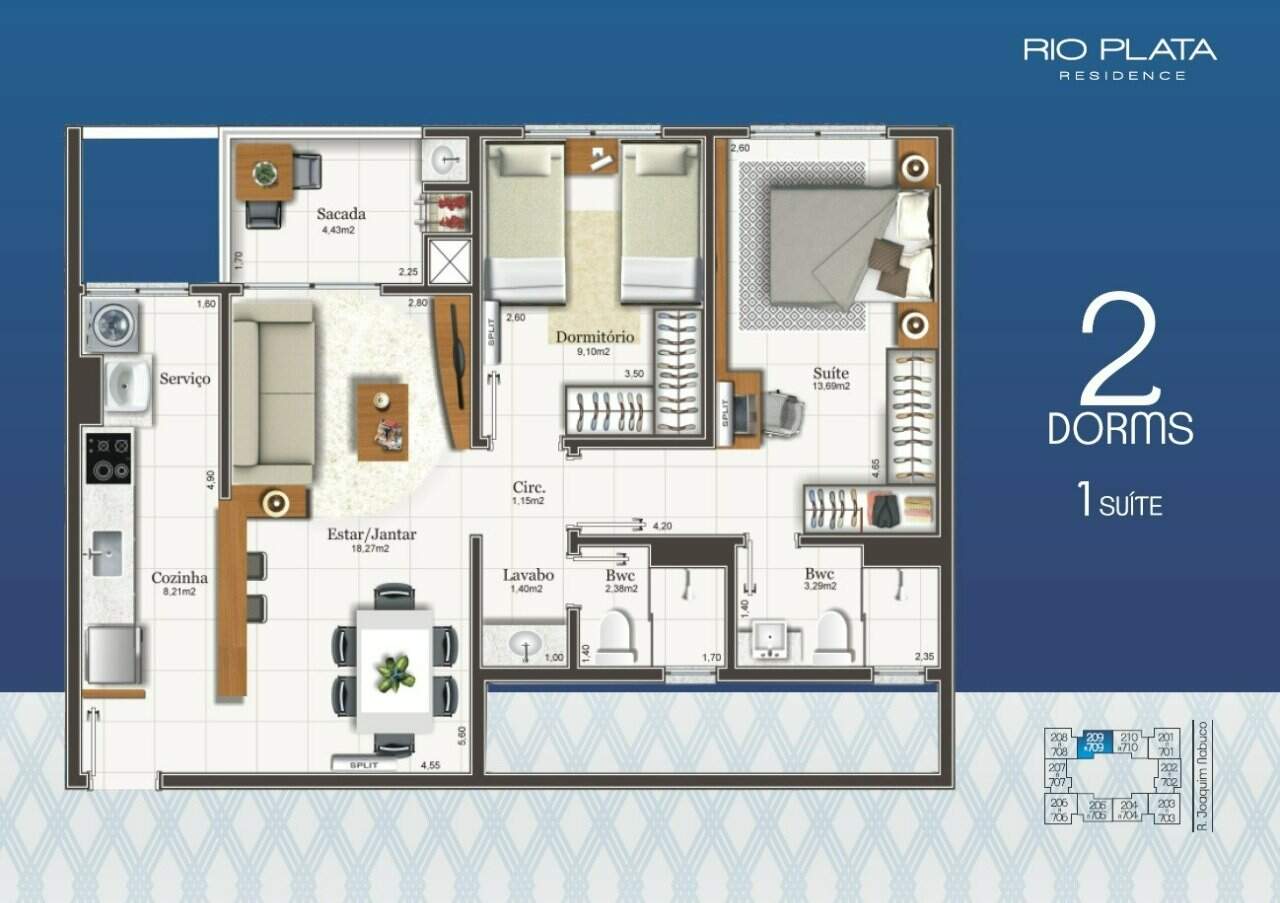 Apartamento à venda no Capoeiras: 