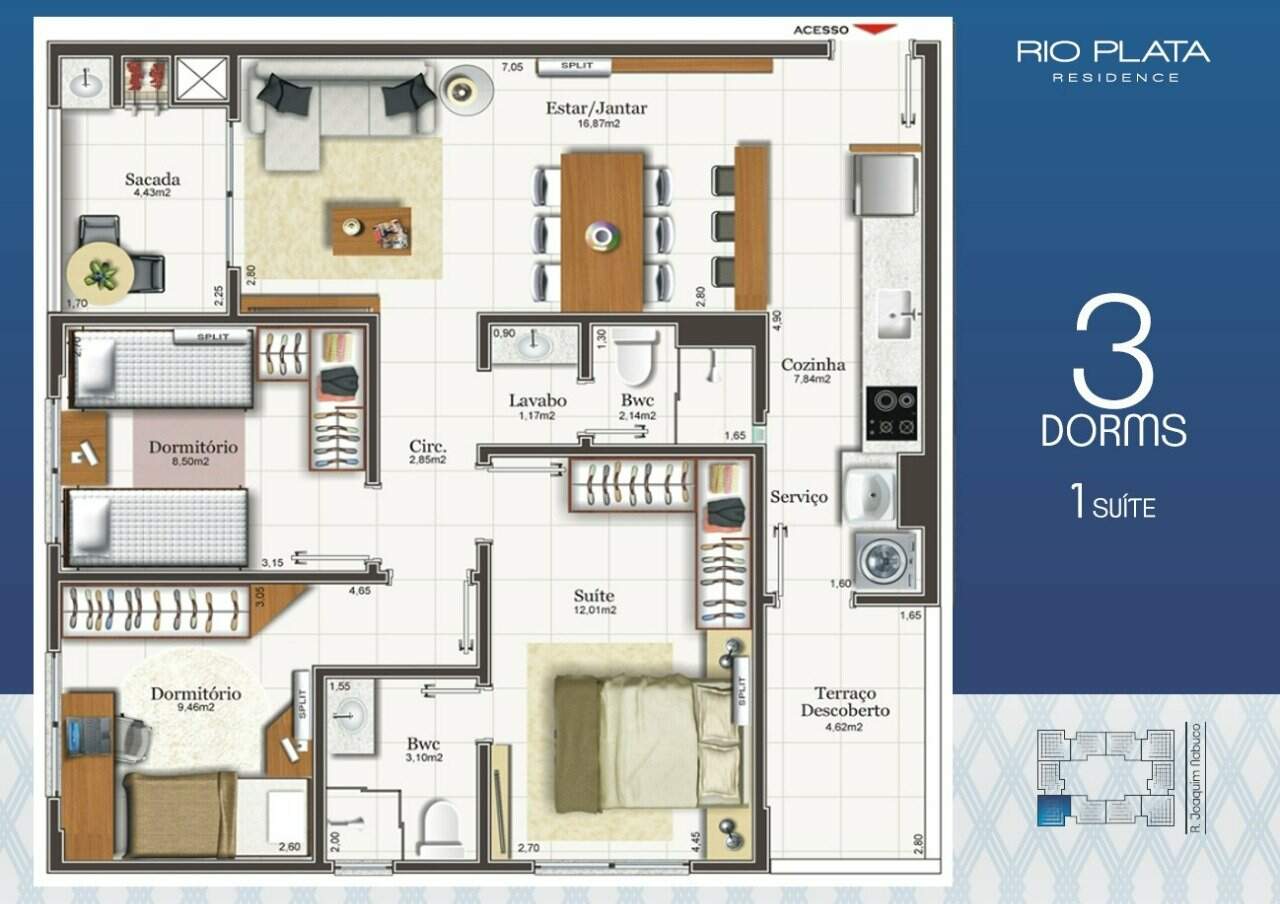 Apartamento à venda no Capoeiras: 