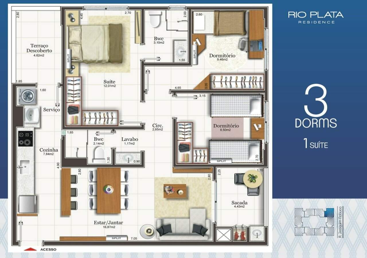 Apartamento à venda no Capoeiras: 