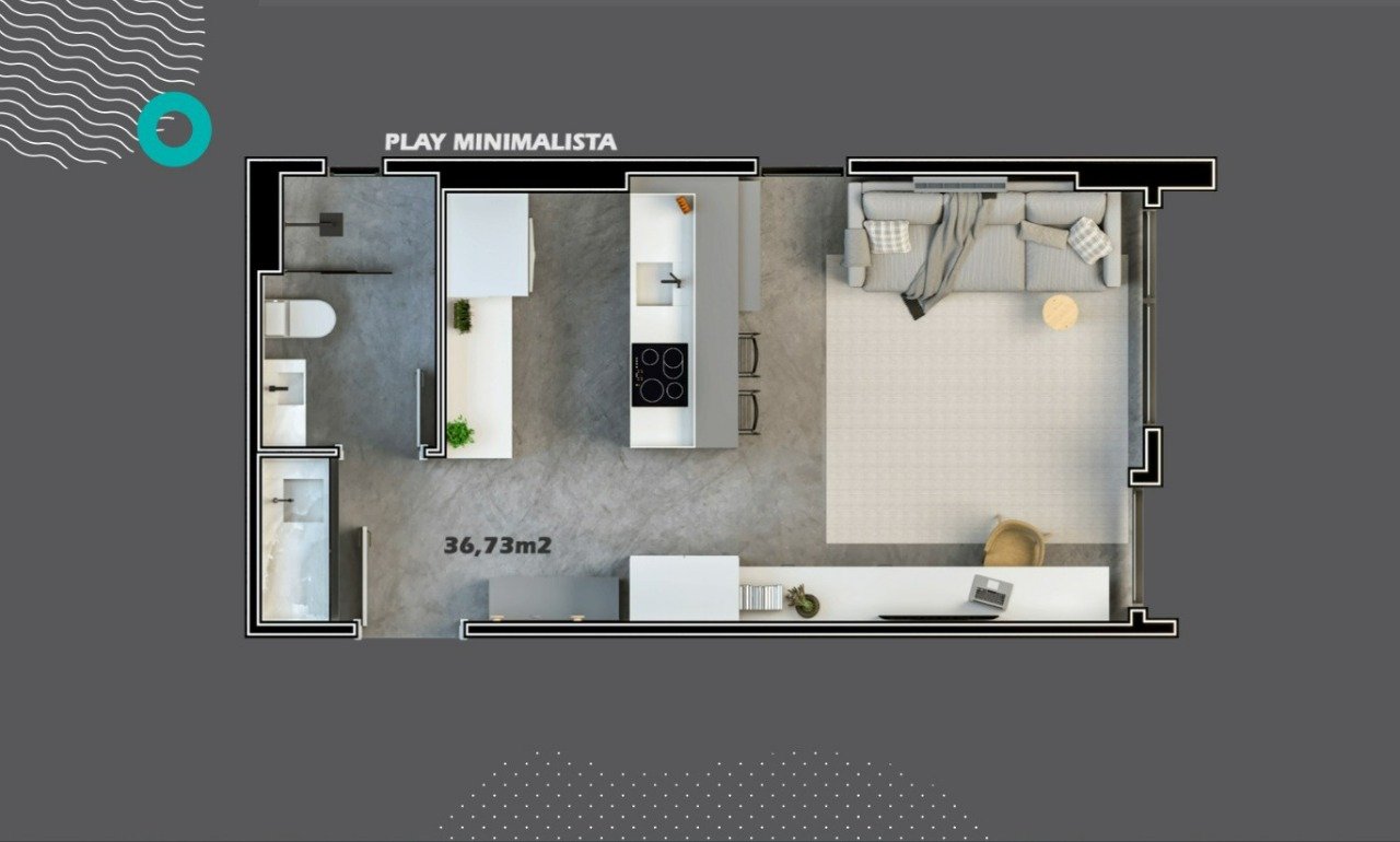 Estúdio à venda no Trindade: 