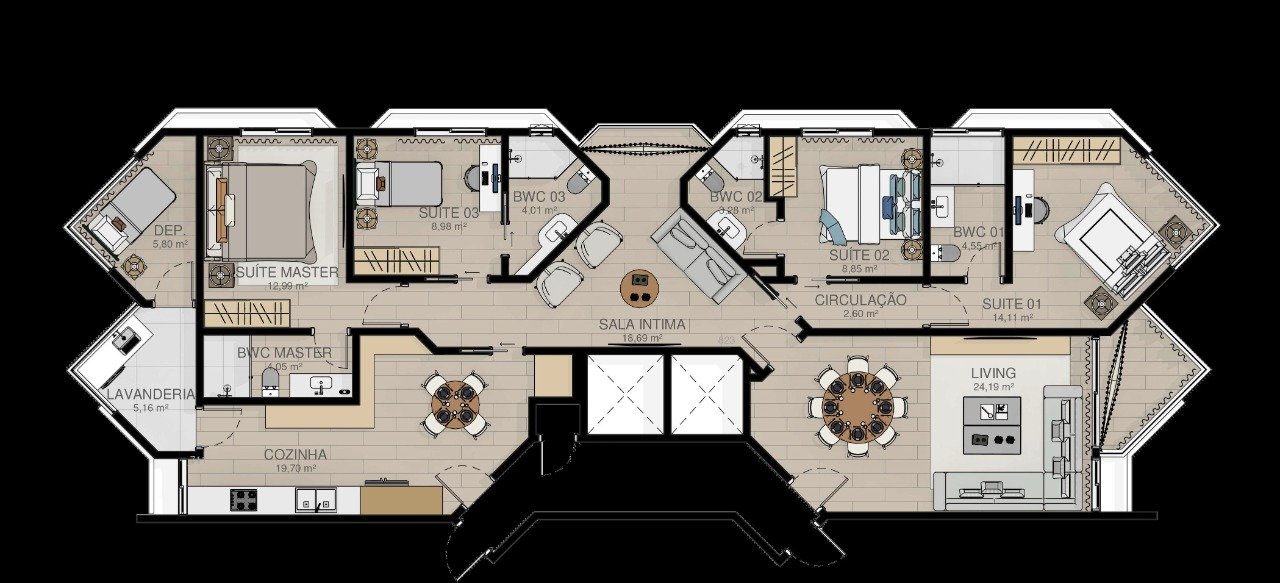 Apartamento à venda no Centro: 