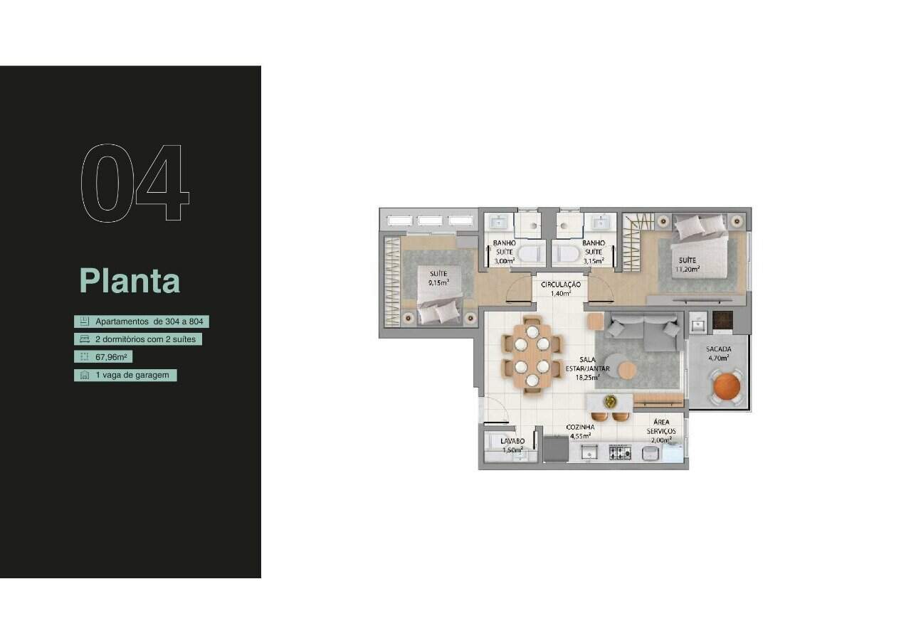 Apartamento à venda no Capoeiras: 