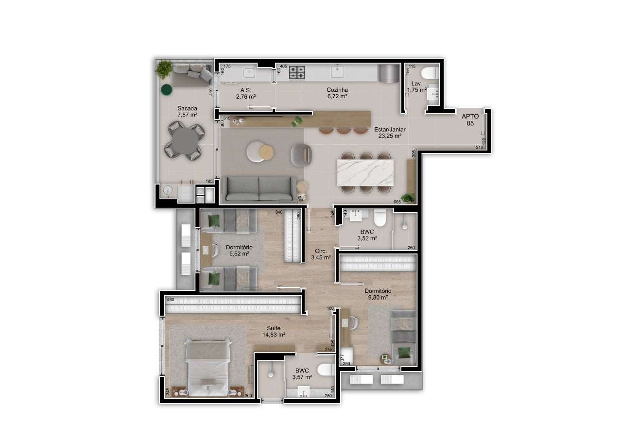Apartamento à venda no Jardim Atlantico: 