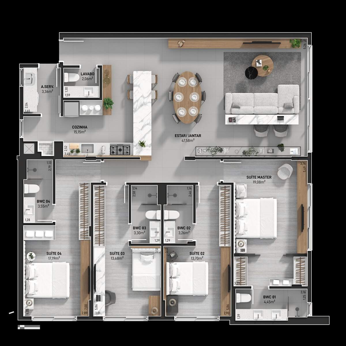 Apartamento à venda no Jardim Atlantico: 