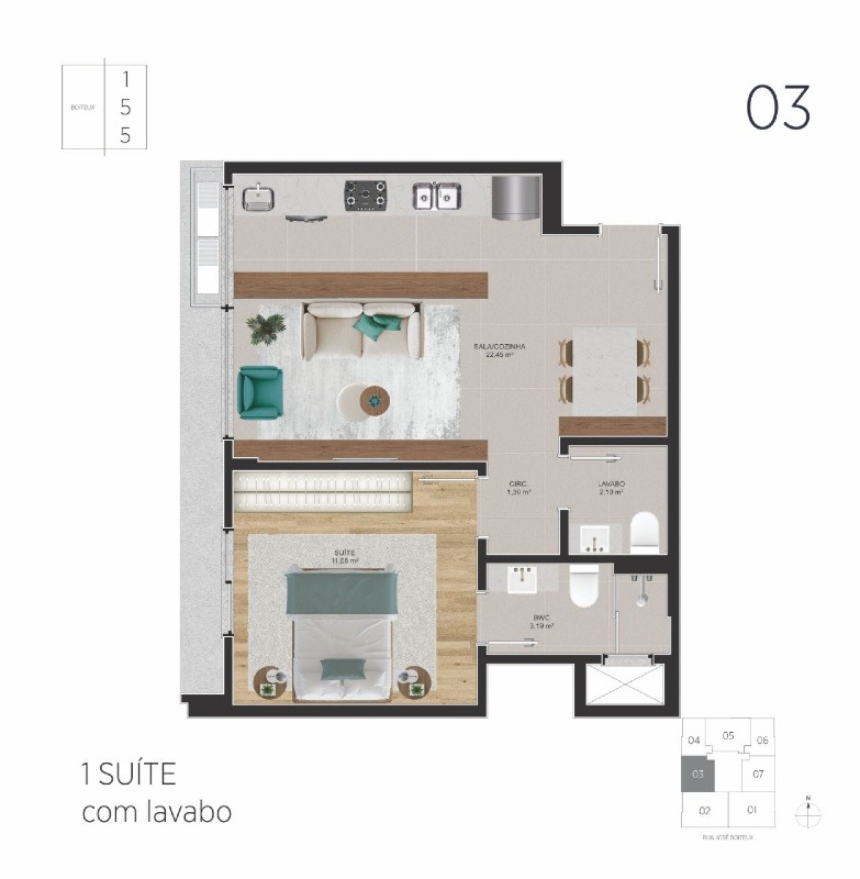 Apartamento à venda no Centro: 